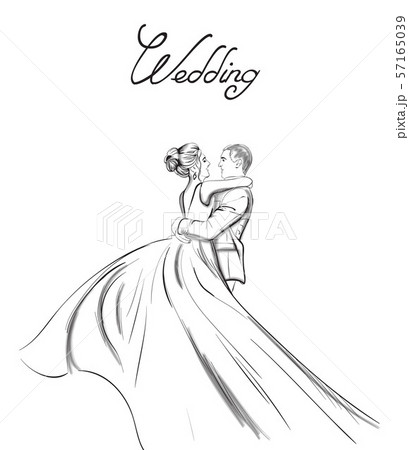 Set Bundle Line Art Drawing Simple Love Couple Wedding Happy Hand Drawn  8424442 Vector Art at Vecteezy
