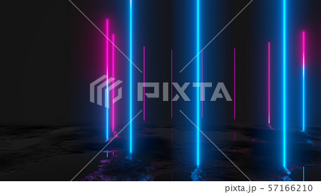 Glowing vertical neon lines, abstract background Glowing vertical neon lines, abstract background 57166210