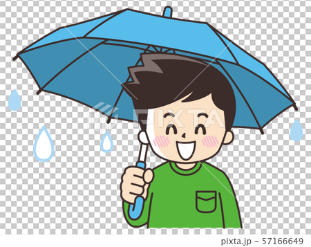 Smiling young man holding an umbrella 57166649