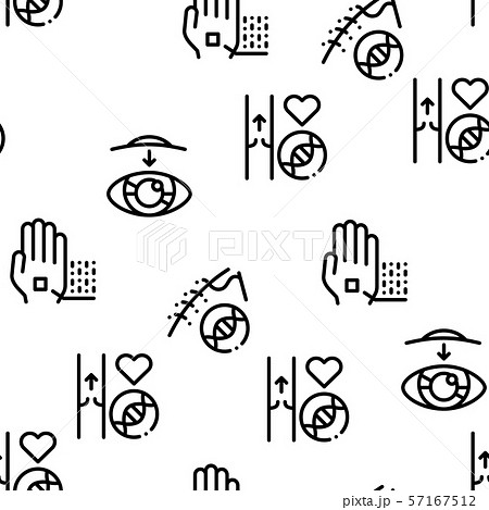 Biomaterials Seamless Pattern Vector 57167512