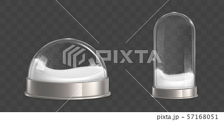 Empty snowballs with snowflakes realistic vector Empty snowballs with snowflakes realistic vector 57168051