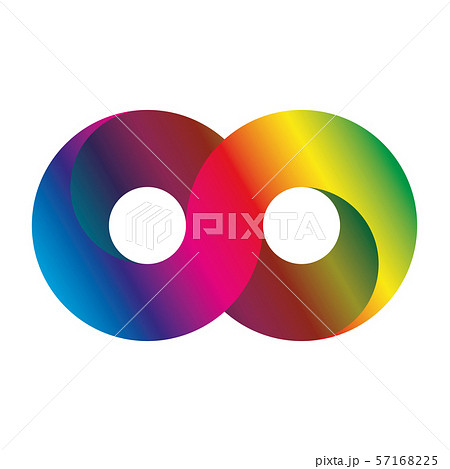 Infinity symbol icon, aka lemniscate, looks like sideways number eight. Mathematic symbol 57168225