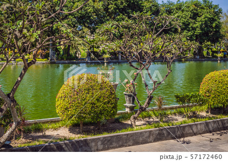 Water Palace Taman Ujung in Bali Island Indonesia - travel and architecture background Water Palace Taman Ujung in Bali Island Indonesia - travel and architecture background 57172460
