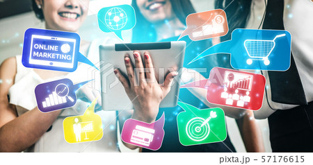 Marketing of Digital Technology Business Concept. Marketing of Digital Technology Business Concept. 57176615