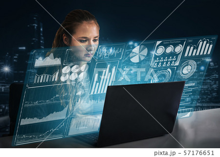 Big Data Technology for Business Finance Concept. Big Data Technology for Business Finance Concept. 57176651