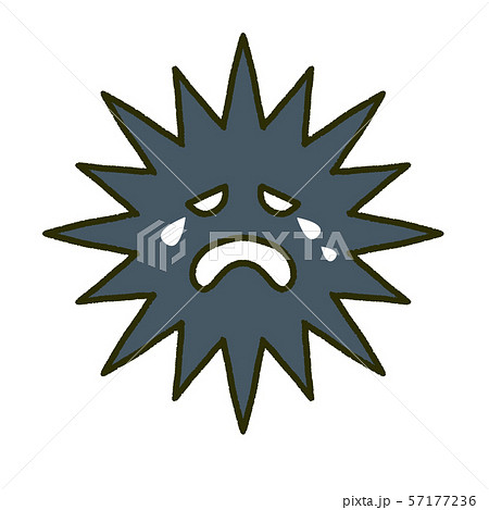 泣くウイルス イラストのイラスト素材