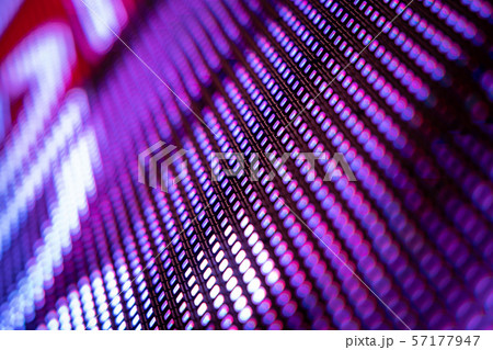 CloseUp LED blurred screen. LED soft focus 57177947