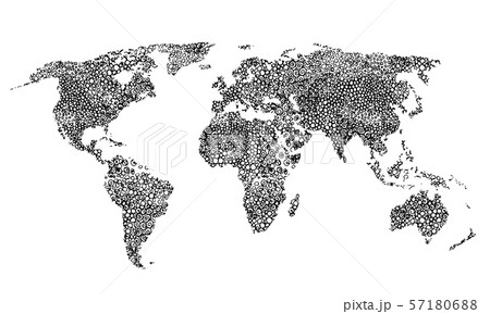 Doodle world map sketch. Planet Earth sketch Doodle world map sketch. Planet Earth sketch 57180688