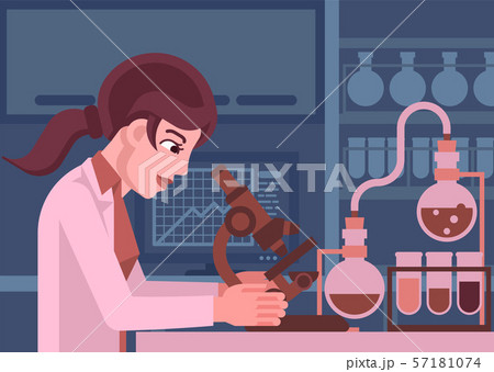 Woman Scientist Working In Laboratory Woman Scientist Working In Laboratory 57181074