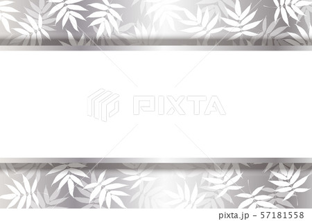 ベクターイラスト和風背景素材壁紙 夏 笹 竹の葉柄 若葉 新緑 タイトルスペース 無料 フリーサイズのイラスト素材