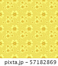 Seamless floral pattern of yellow (gold) flowers with brown and white pollen. Use as background, wallpaper, gift wrap paper, tile and fabric prints. 57182869