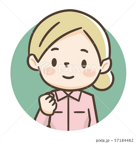 若い女性　作業服 57184462