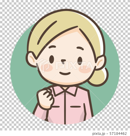 年輕女子工作服 57184462