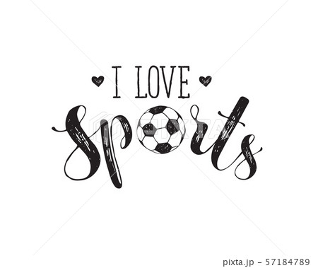 Love sports text vector 57184789