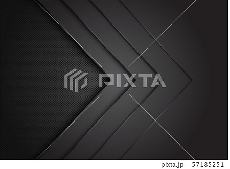 Abstract black arrow layer direction overlap with circle mesh pattern blank space design modern futuristic background vector illustration. 57185251