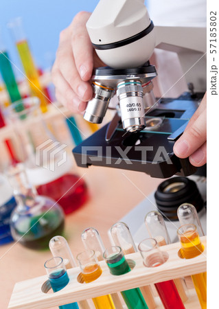 Microscope in a Scientific Research Laboratory Microscope in a Scientific Research Laboratory 57185802