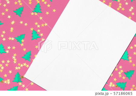 Close up of empty white rectangle poster mockup 57186065