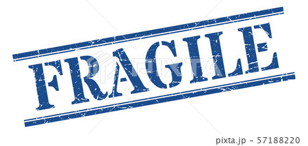 fragile stamp. fragile square grunge sign. fragileのイラスト素材 [57188220 ...