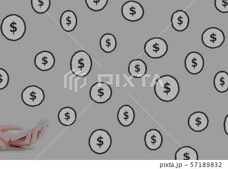 ドルと電卓	 57189832