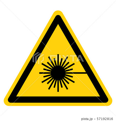 Beware Laser Beam Symbol,Vector Illustration, Beware Laser Beam Symbol,Vector Illustration, 57192816