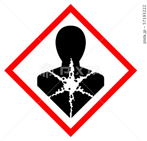 Longer Term Health Hazard,GHS Hazard Pictogram, 57193222