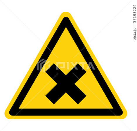 Beware Irritant Symbol Yellow Sign,Vector - Stock Illustration [57193224] -  PIXTA