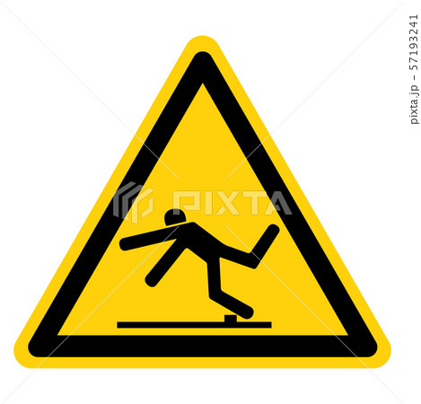 Beware Trip Hazard Symbol, Vector Illustration, 57193241