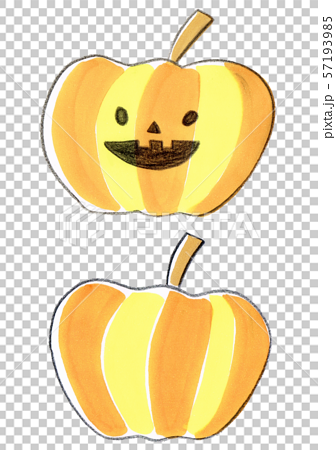 Halloween かぼちゃのイラスト素材 57193985 Pixta