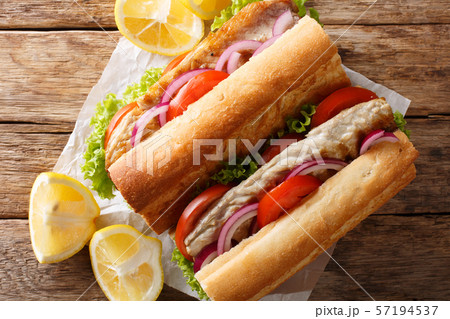 fast food sandwich balik ekmek with grilled 57194537