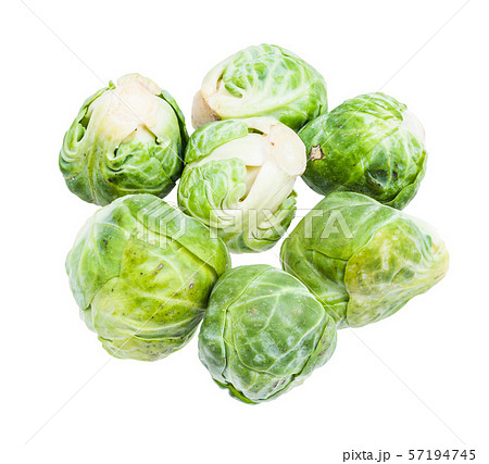 mny fresh brussels sprouts isolated on white 57194745