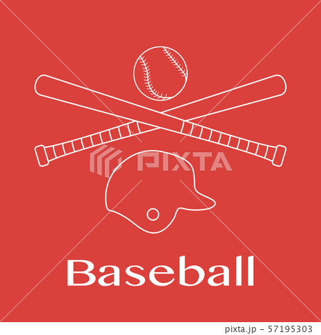 Baseball bats, ball, helmet Vector illustration 57195303