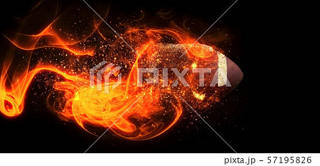 抽象的なラグビーボールのイラスト素材