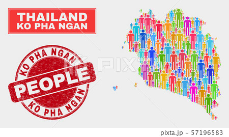Ko Pha Ngan Map Population Demographics and Dirty Watermark 57196583
