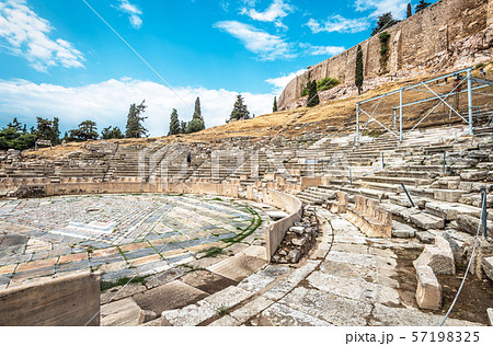 Ancient Greek ruins at the foot of Acropolis, 57198325