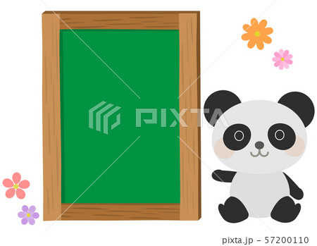 動物 黒板 パンダ イラストのイラスト素材 動物 黒板 パンダ イラストのイラスト素材