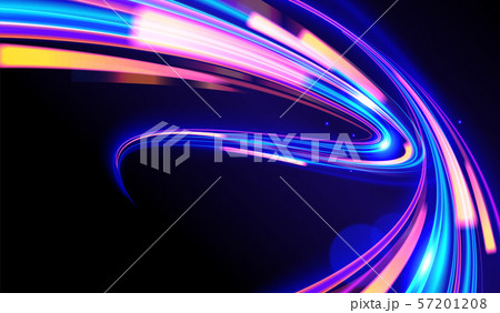 Cyberpunk Light Trails in Vector 57201208