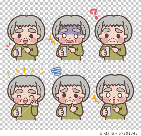 Elderly people Smartphone variations Elderly people Smartphone variations 57201345