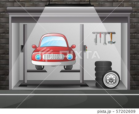 Illustration of car service and repair Illustration of car service and repair 57202609