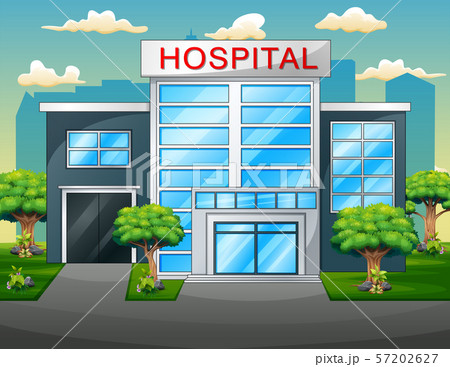 Hospital building exterior modern clinic view Hospital building exterior modern clinic view 57202627