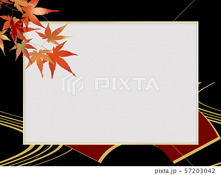フレーム 紅葉 紅葉狩り 紅葉フレーム 枠 テキストスペース 和柄 和風のイラスト素材