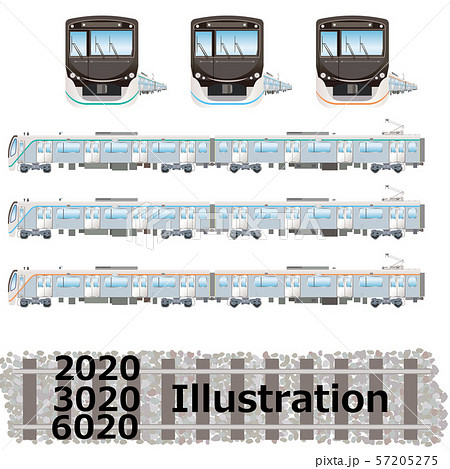 東急車両 2020系3020系6020系車両のイラスト素材 [57205275] - PIXTA