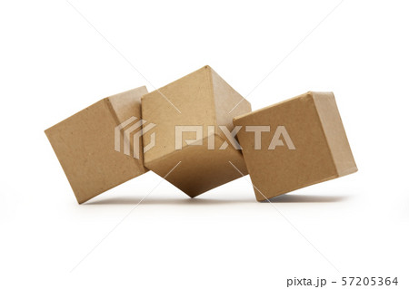 Brown Cardboard Cubes Brown Cardboard Cubes 57205364