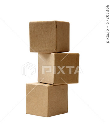 Brown Cardboard Cubes 57205366