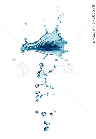 Water Splash On White 57205578