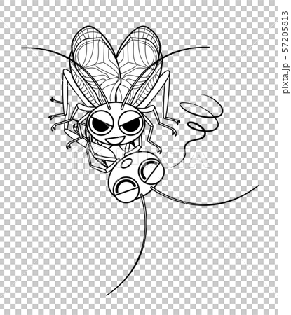 スズムシ 共食い キャラクター ぬりえ イラスト クリップアート スズムシ 共食い キャラクター ぬりえ イラスト クリップアート 57205813
