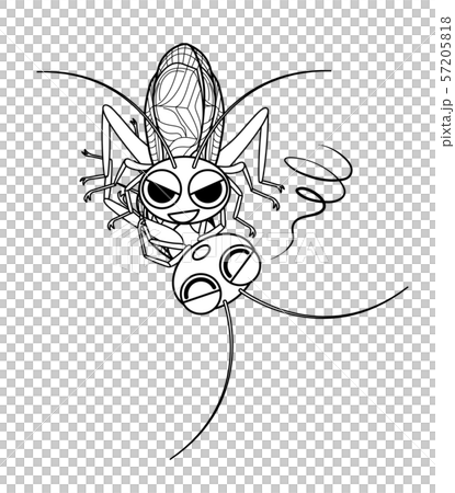 スズムシ 共食い キャラクター ぬりえ イラスト クリップアート スズムシ 共食い キャラクター ぬりえ イラスト クリップアート 57205818