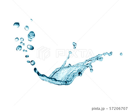 Water Splash On White 57206707