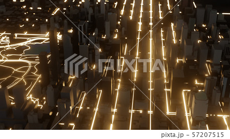 Modern city traffic road at night 57207515