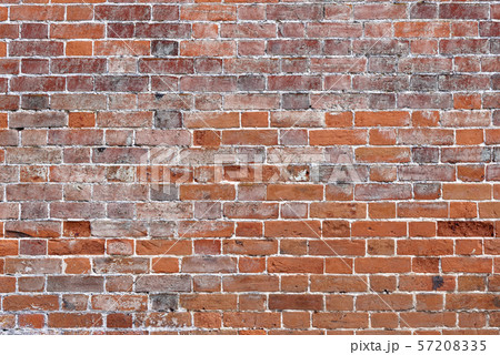 Vintage orange red old brick wall 57208335