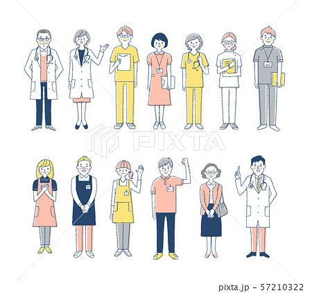 医療福祉　人物セット13人　 57210322